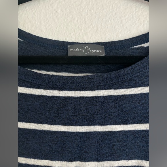 Market and Spruce Doleman Sleeve Striped Knit Top - Picture 5 of 8